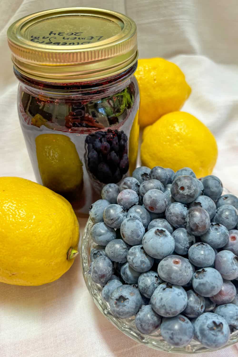 blueberry lemon jam ready for storage