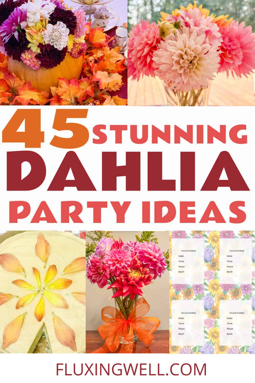 dahlia party ideas, food, games, decorations, gorgeous tablescape inspiration