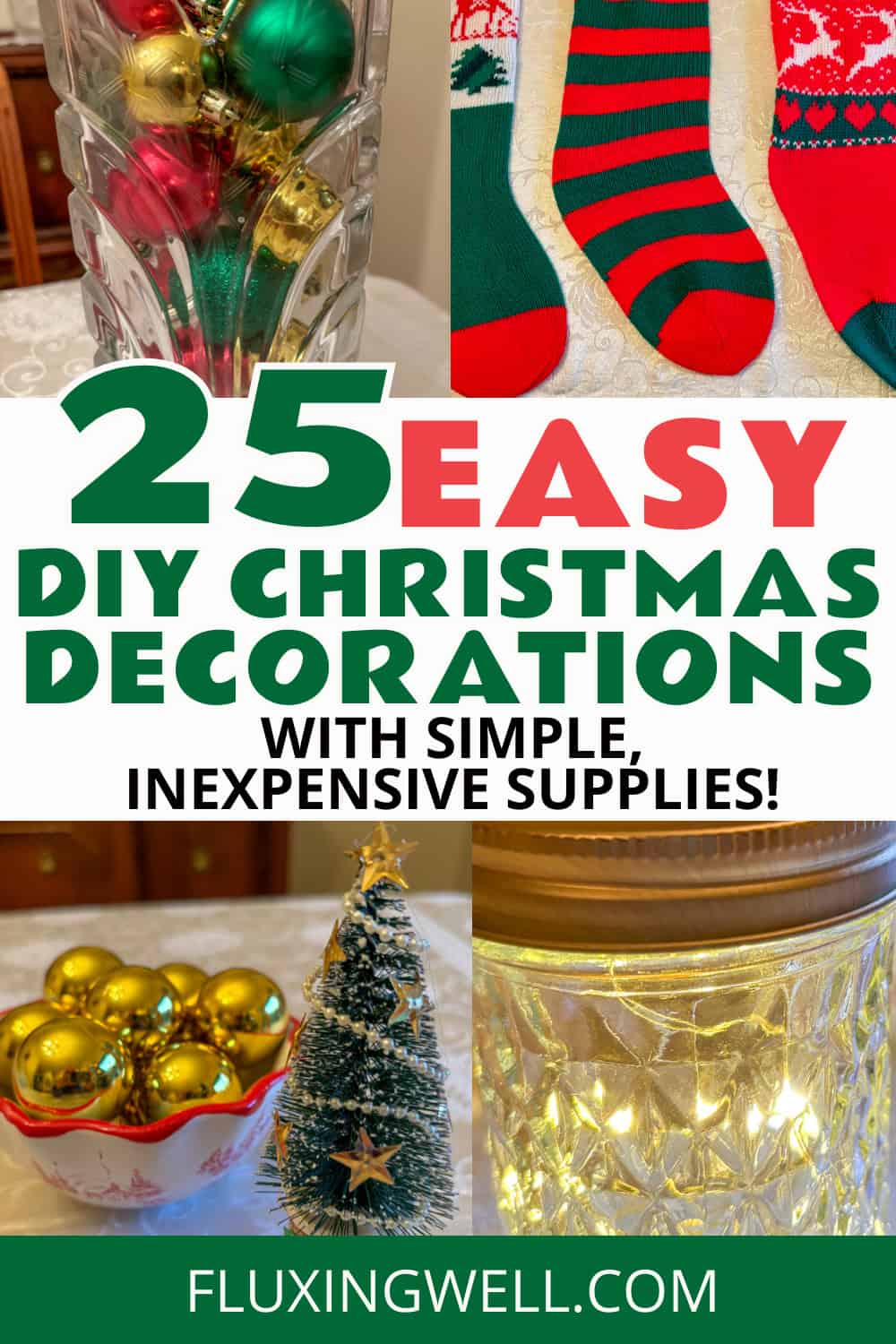 25 easy diy christmas decorations