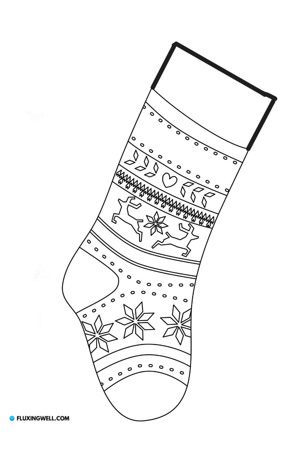 Easy DIY Christmas Decorations Stocking template image