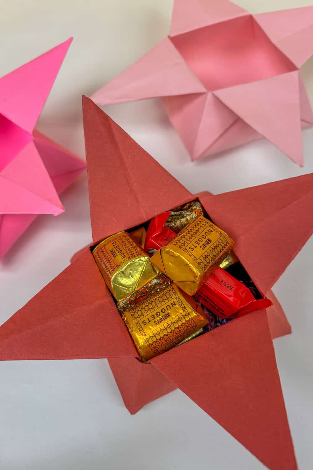 Origami Candy Box DIY for a Valentine party