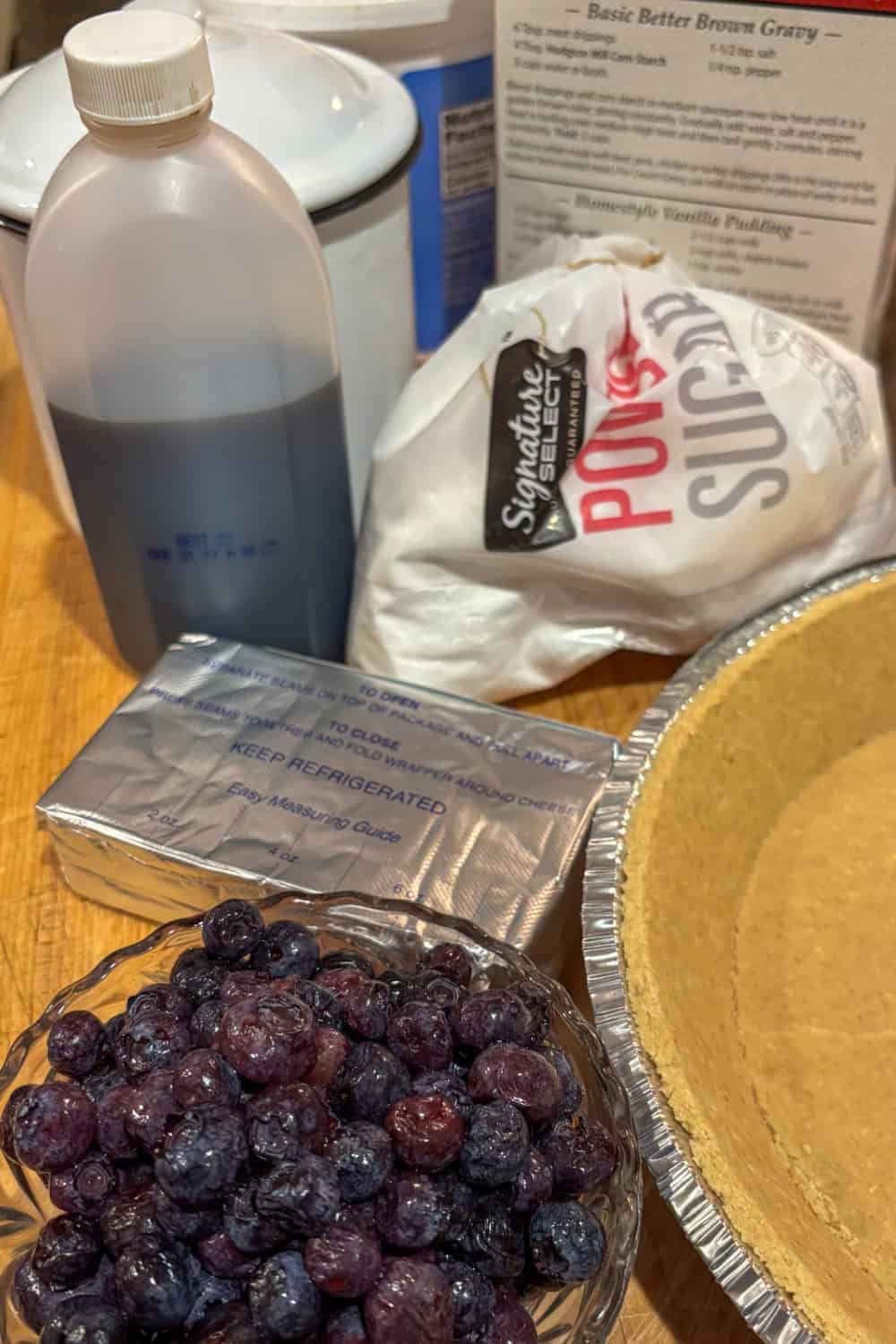 blueberry cream cheese pie ingredients