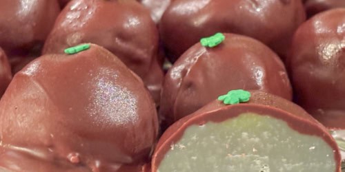 mint chocolate truffles easy homemade recipe closeup