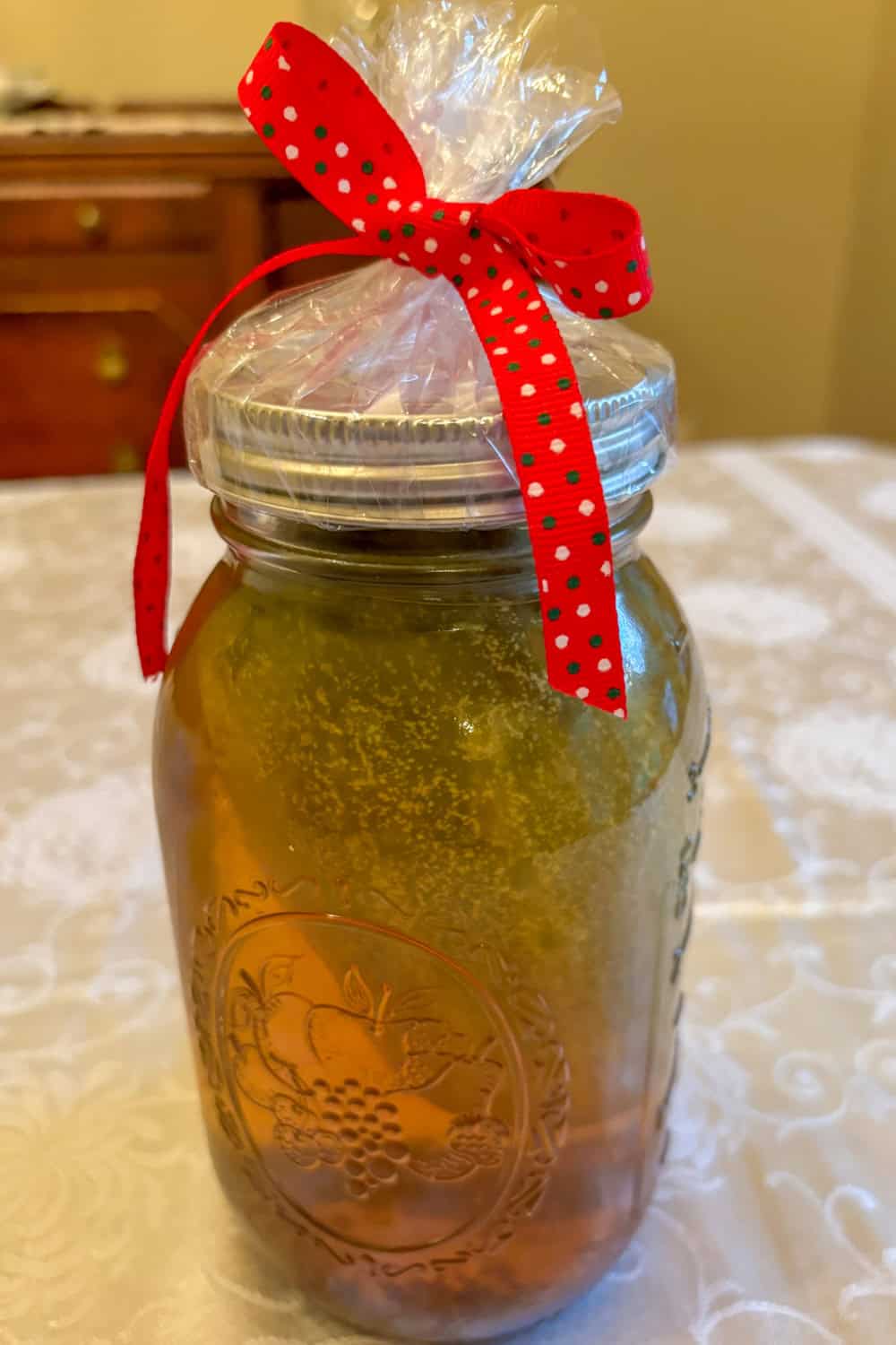 pickle themed party favor pickle in a jar