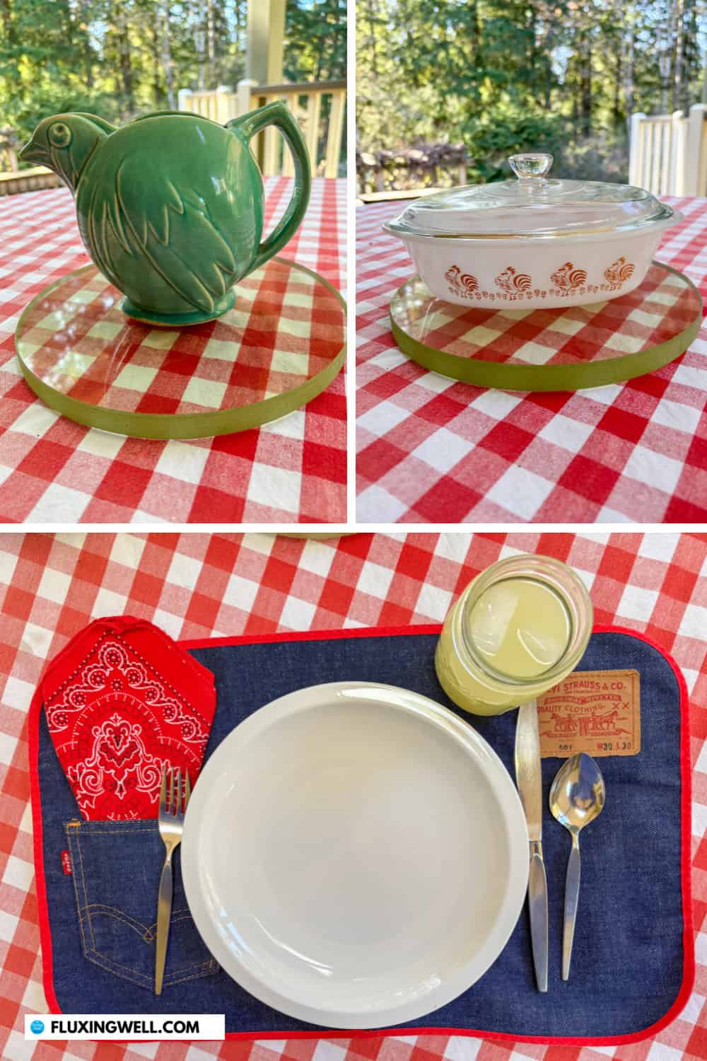 chicken themed party vintage decor