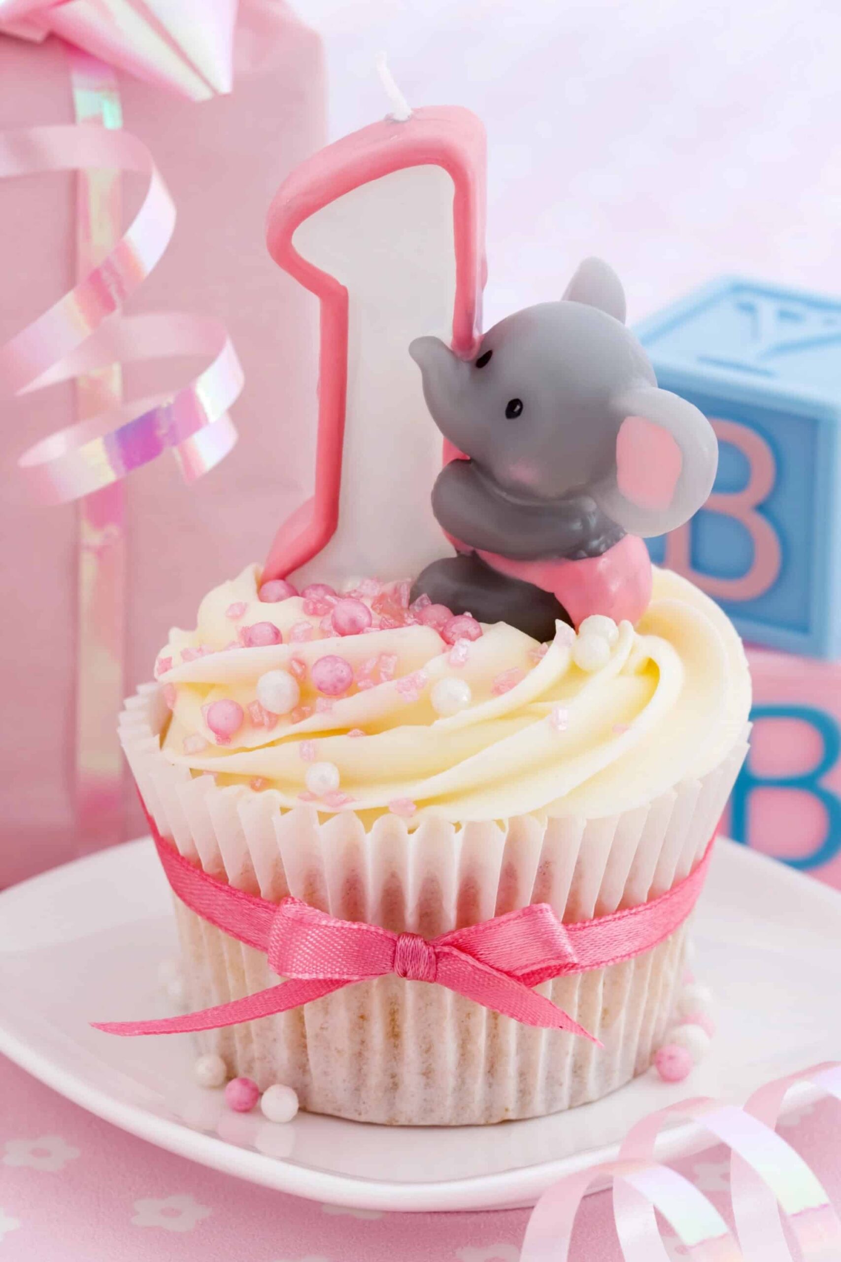 baby elephant themed party ideas cupcake