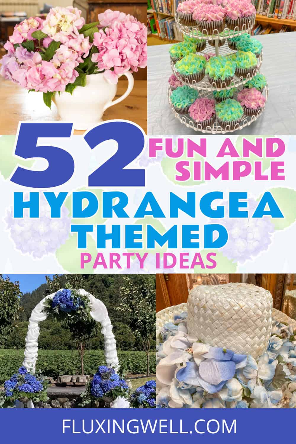 hydrangea themed party ideas assorted