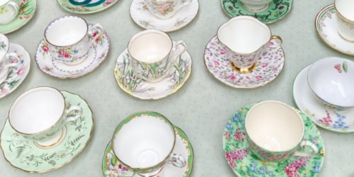 Mother's day tea party ideas assorted teacups