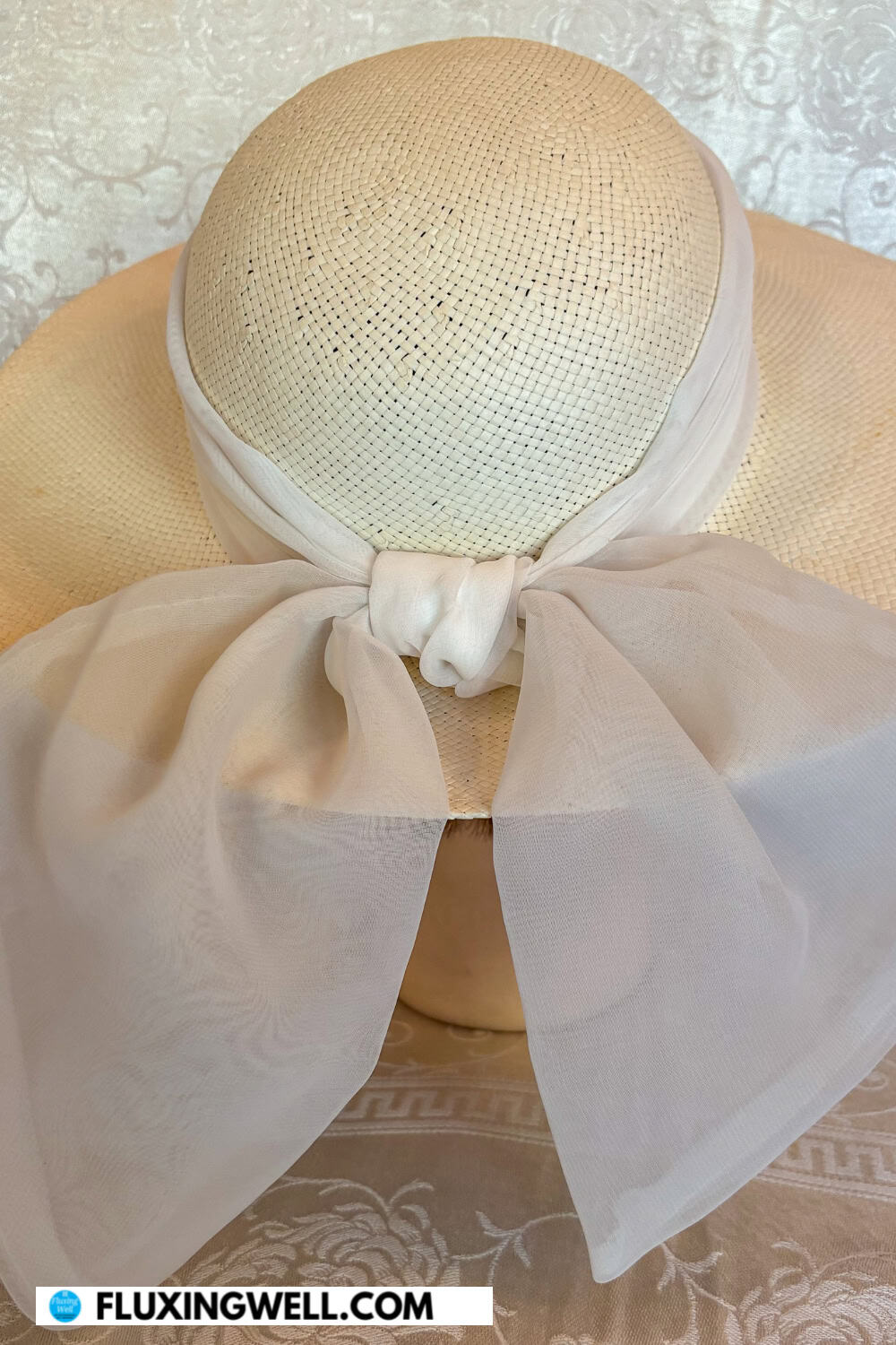 tea party hats vintage styles 1970s wide hat with chiffon