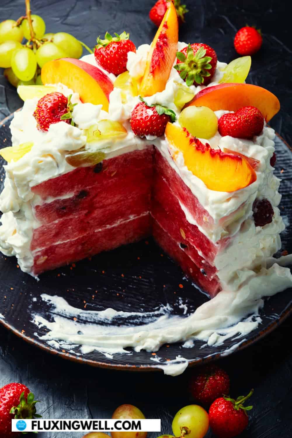 watermelon theme party watermelon no bake cake