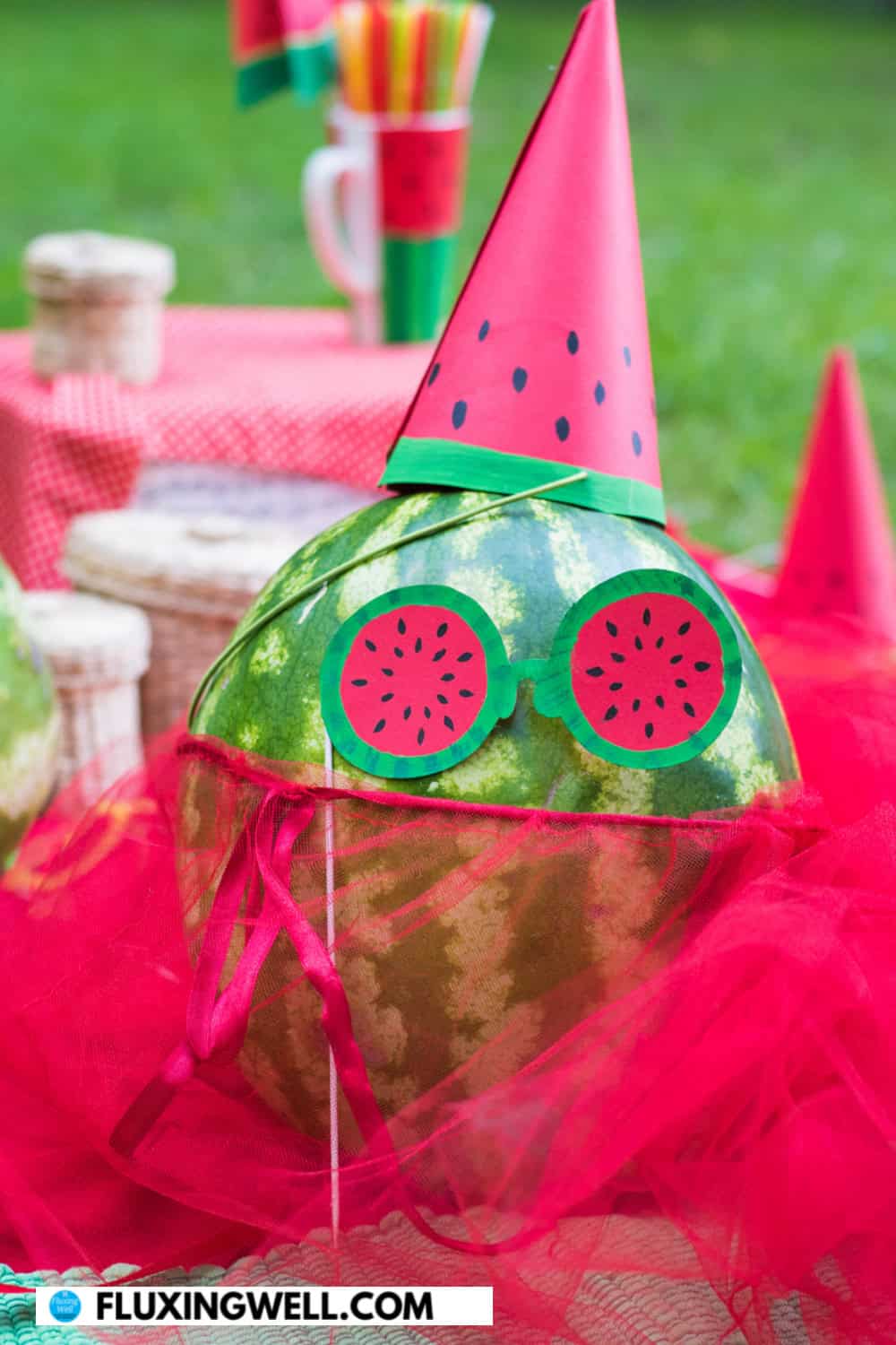 watermelon theme party silly decorated watermelon