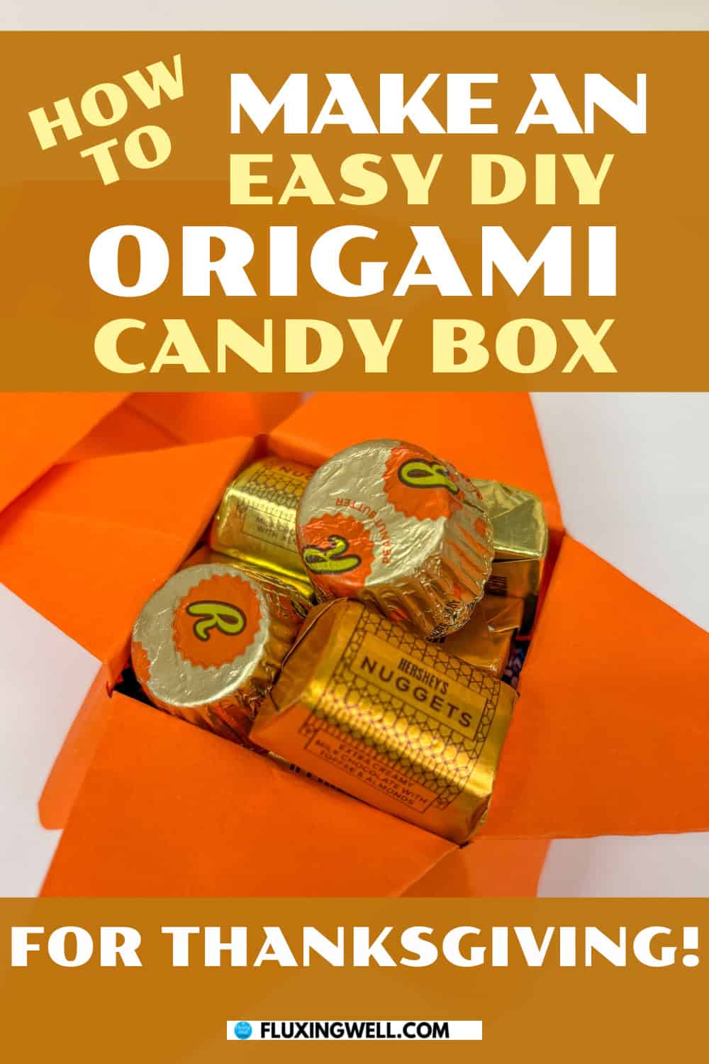 Origami Candy Box DIY Thanksgiving