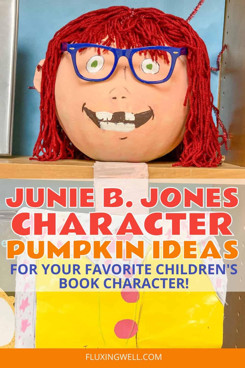 Pumpkin Characters from Books Junie B. Jones
