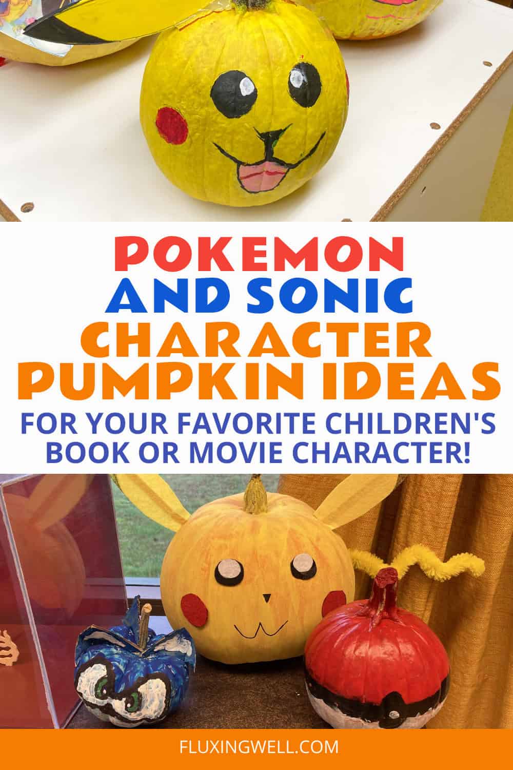 Pumpkin Characters from Books pokemon and sonic