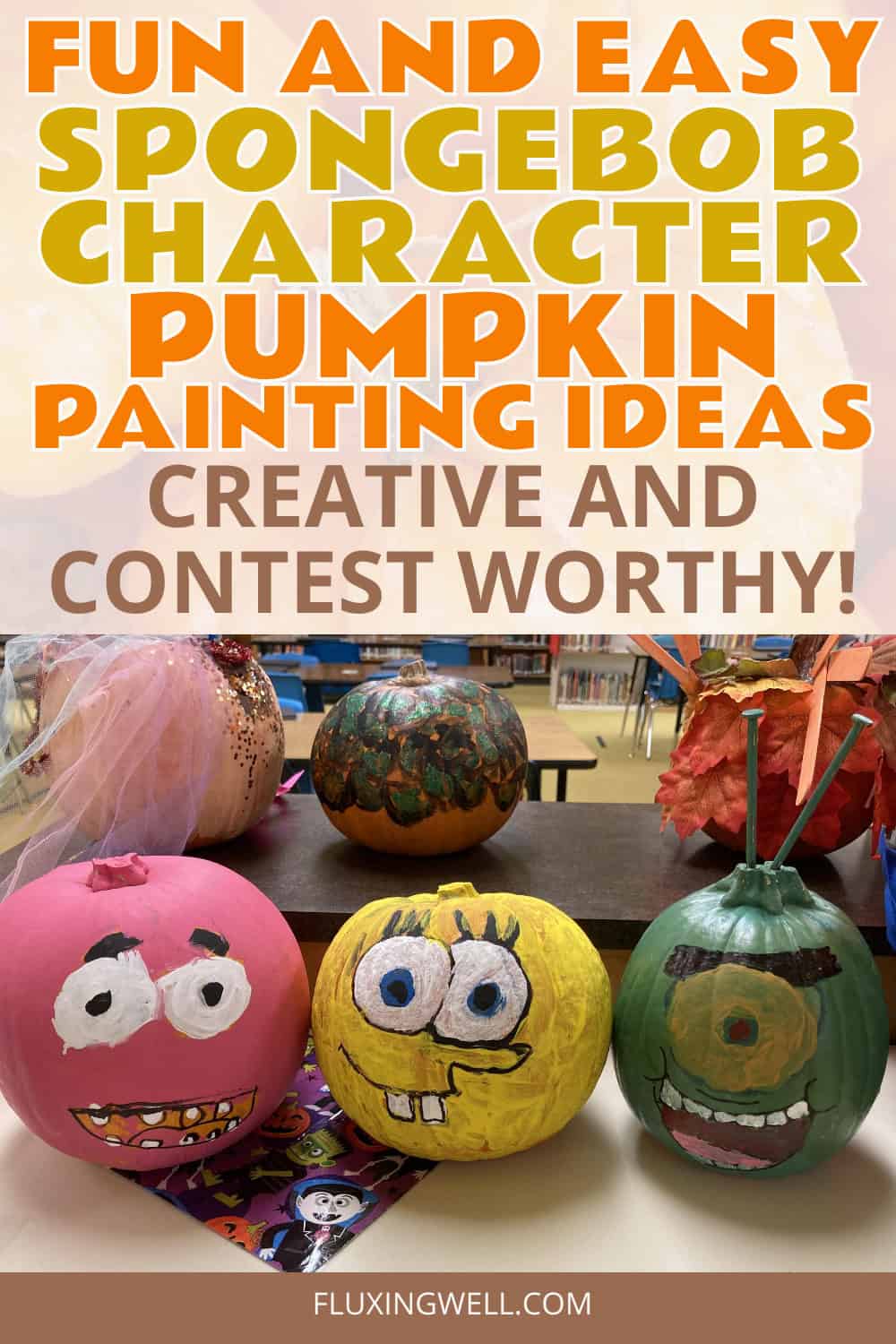 Pumpkin Characters from Books spongebob