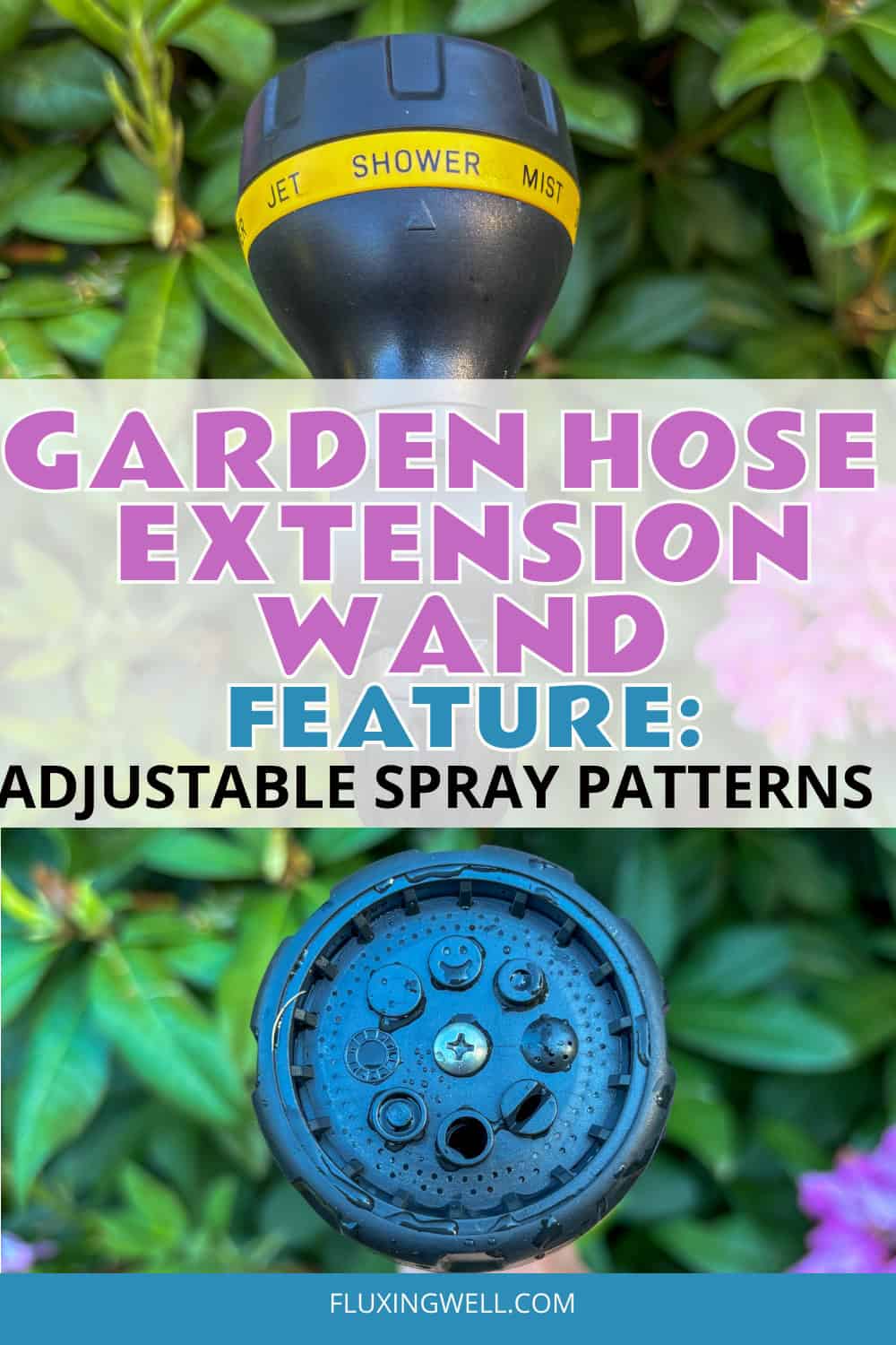 essential garden hose extension wand features adjustable spray patterns