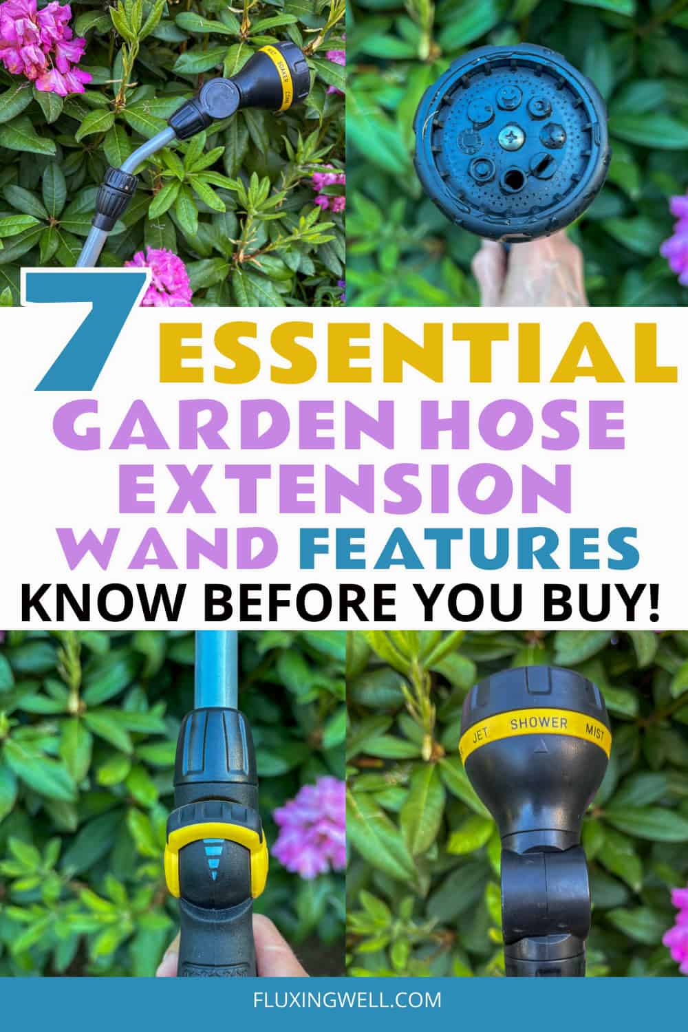 essential garden hose extension wand features