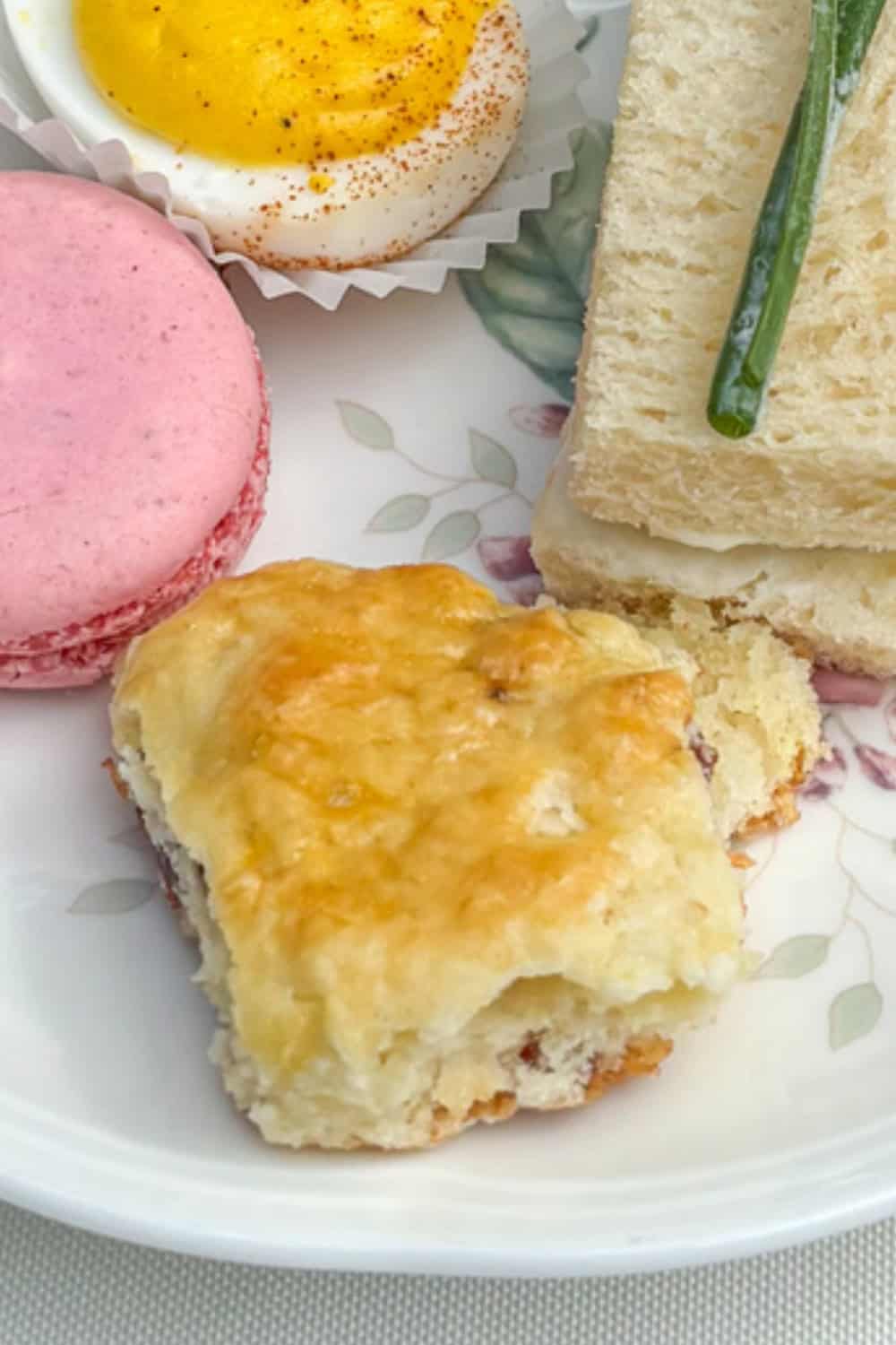 tea party scone on a plate