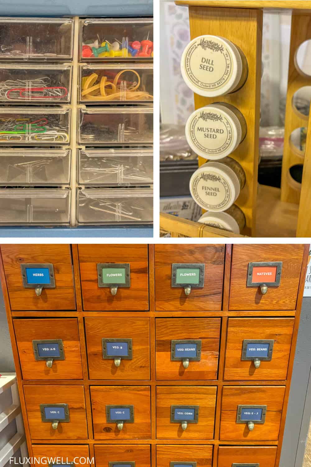 seed exchange library upcycled organizer ideas
