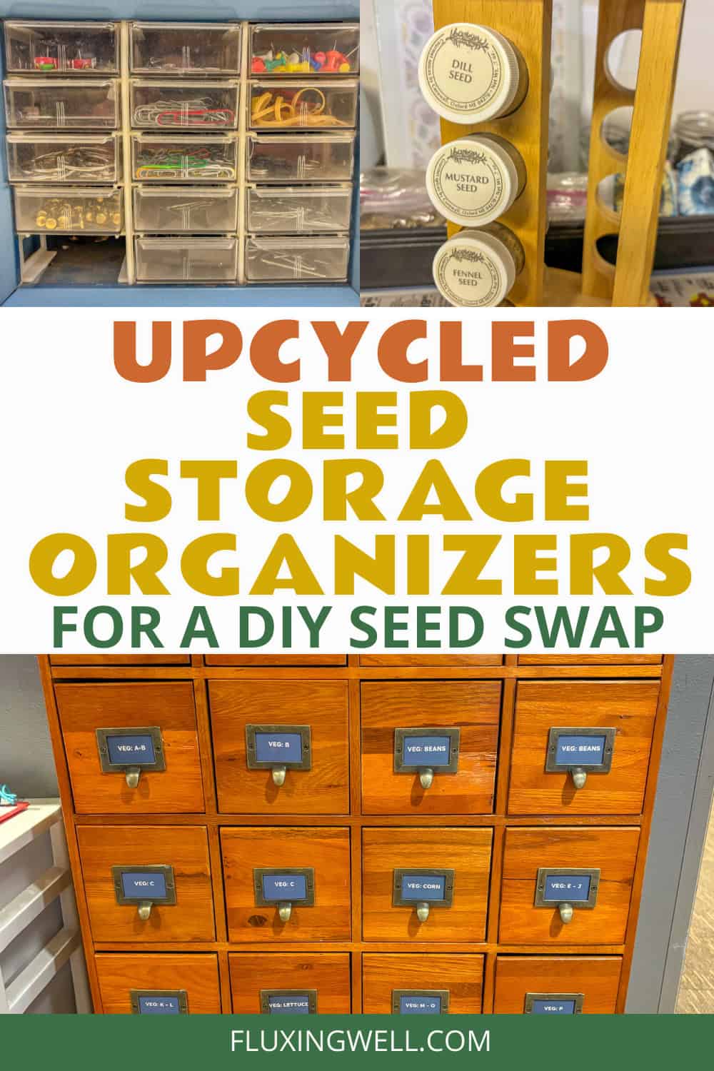 seed exchange library upcycled organizers