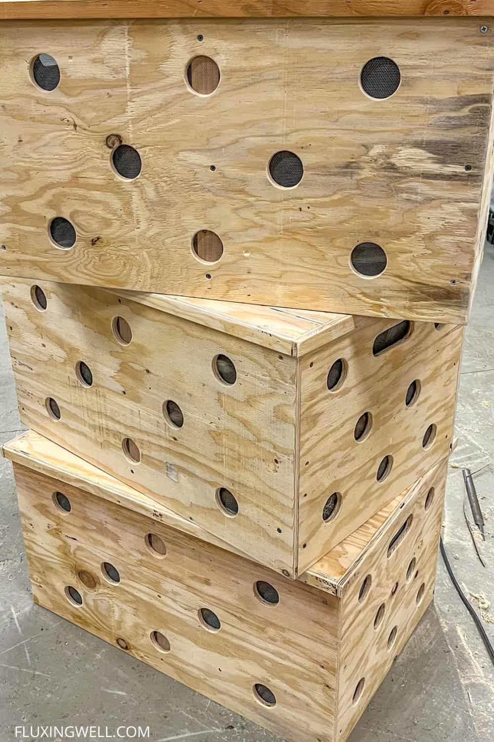 dahlia storage boxes finished