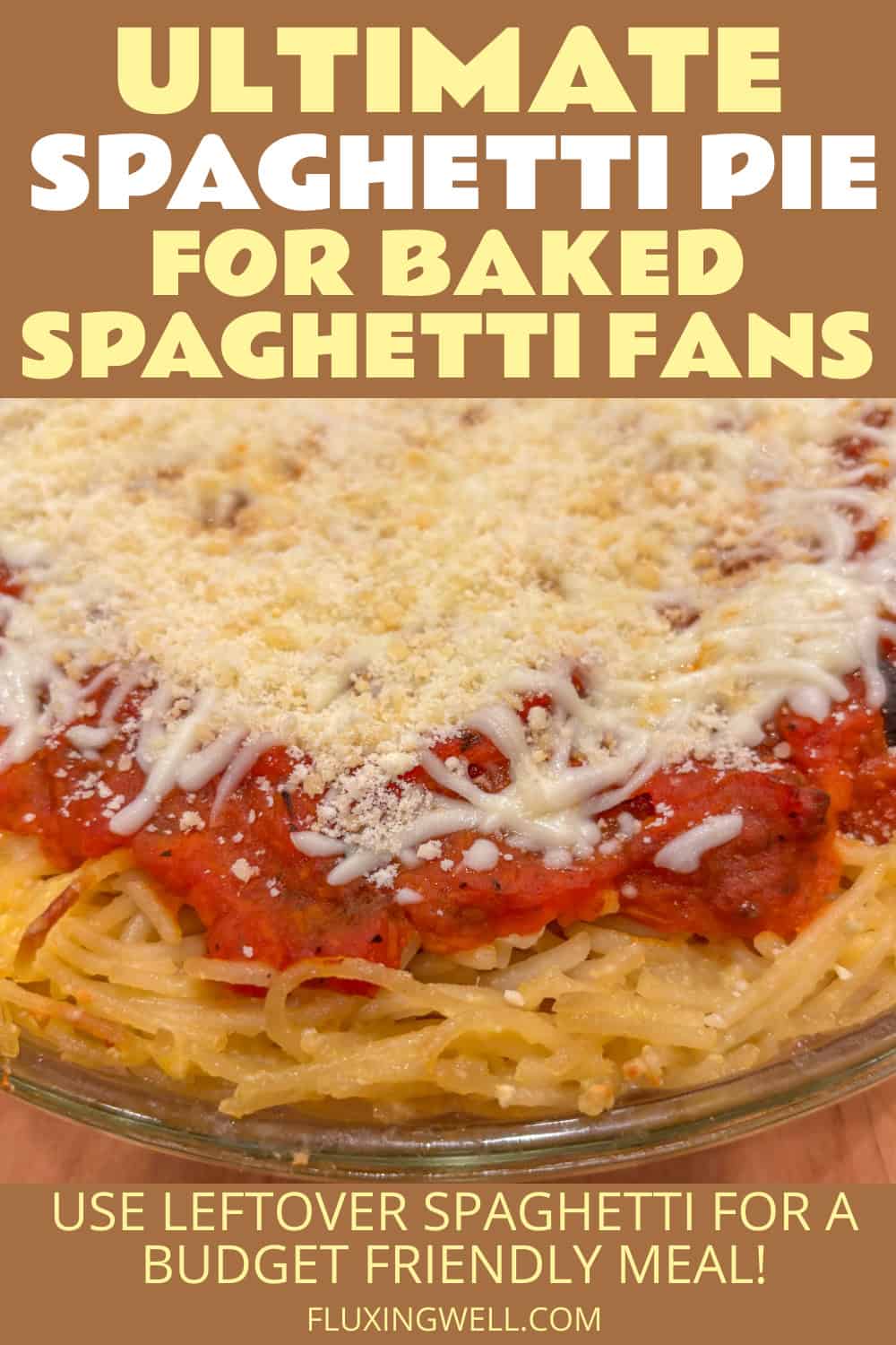 spaghetti pie with cottage cheese and leftover spaghetti