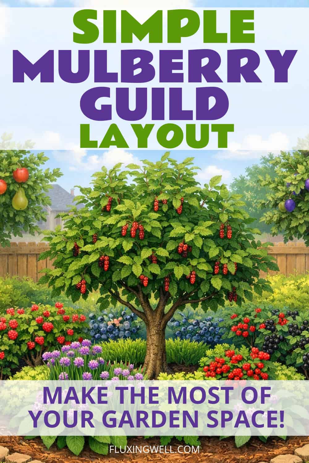 mulberry companion plants mulberry guild layout