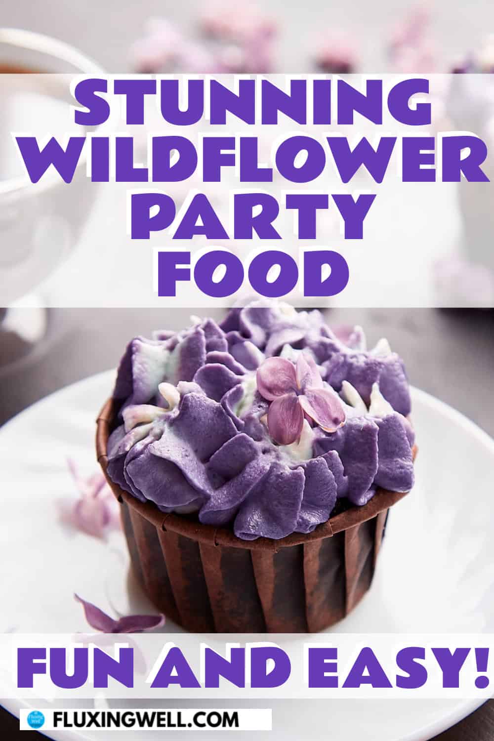 wildflower themed party food