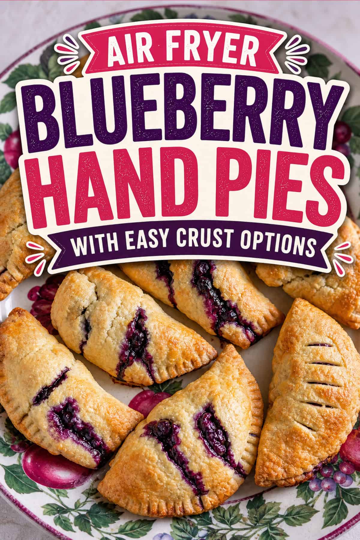 Easy Fruity Summer Desserts with Rhubarb and Berries hand pies