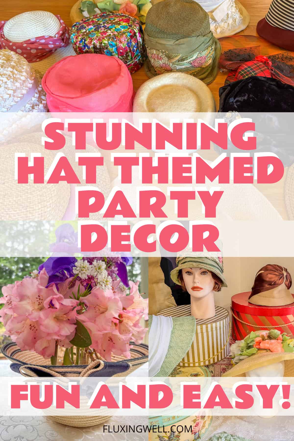 hat party ideas decor