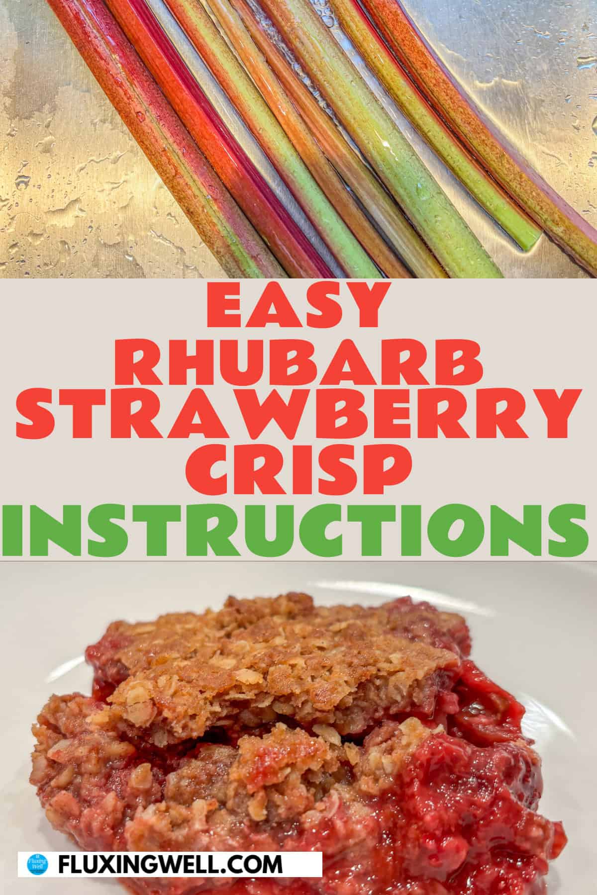 gluten free rhubarb strawberry crisp intructions