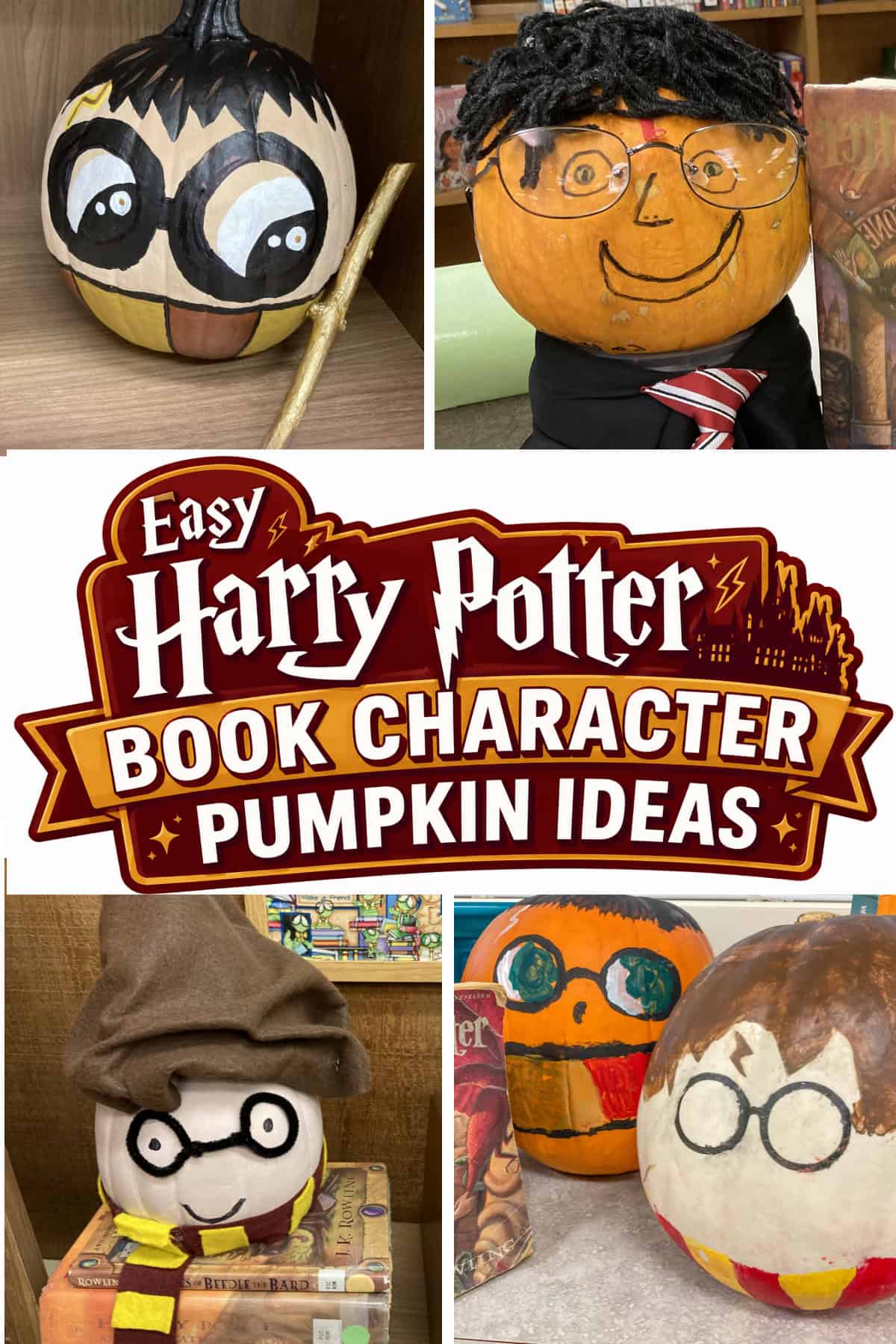 Harry Potter Book Character Pumpkin ideas
