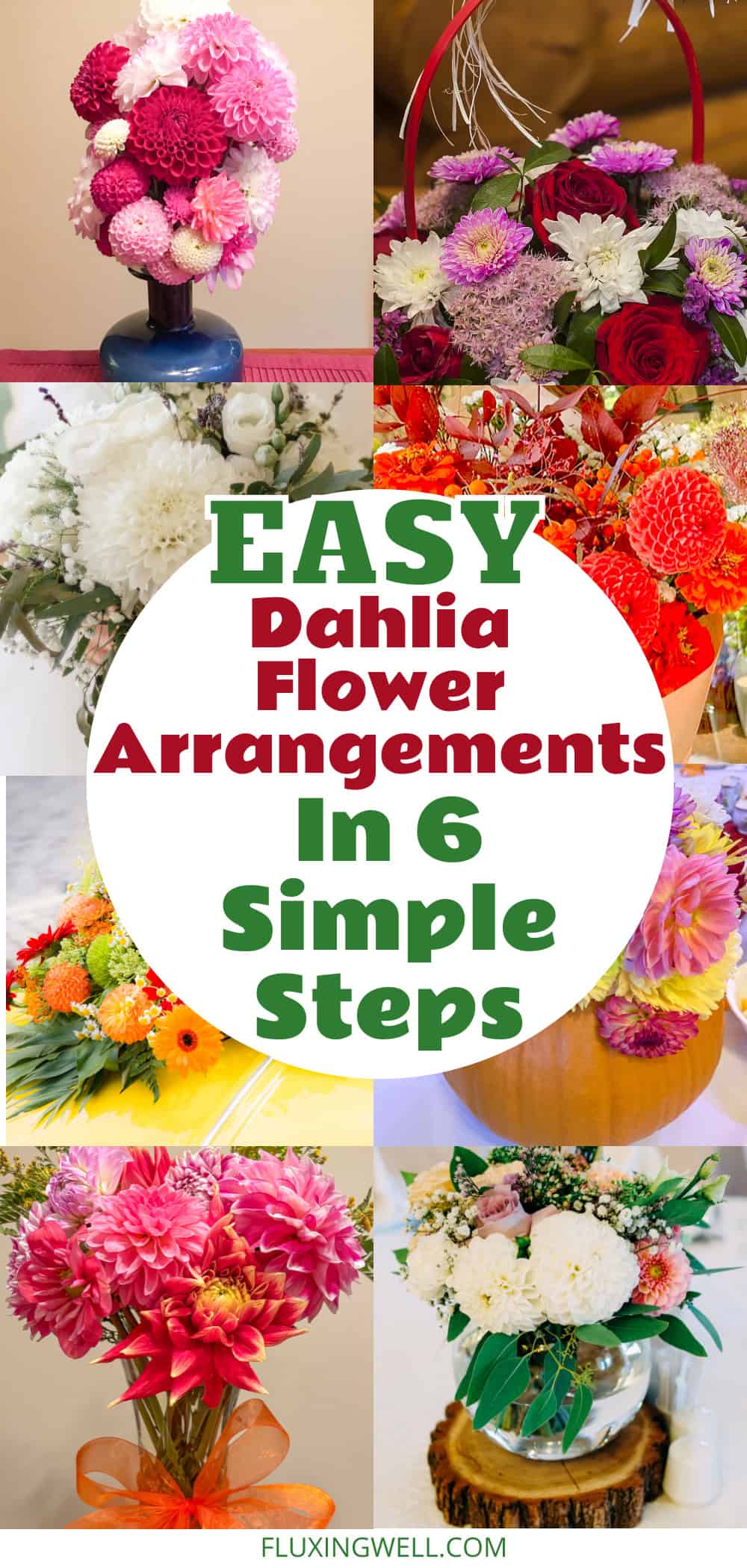 dahlia bouquet ideas six easy steps