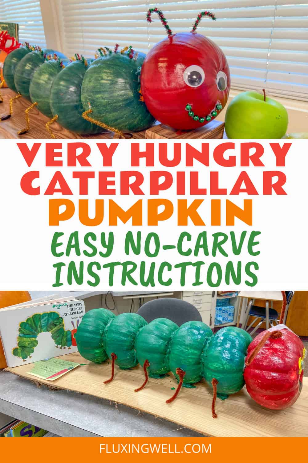 very hungry caterpillar book character pumpkin