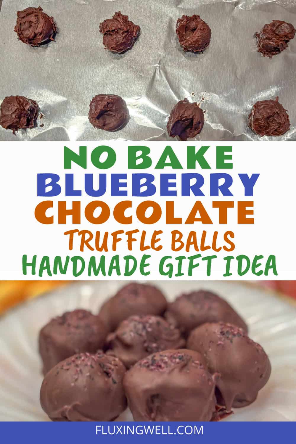 Blueberry Chocolate Truffles