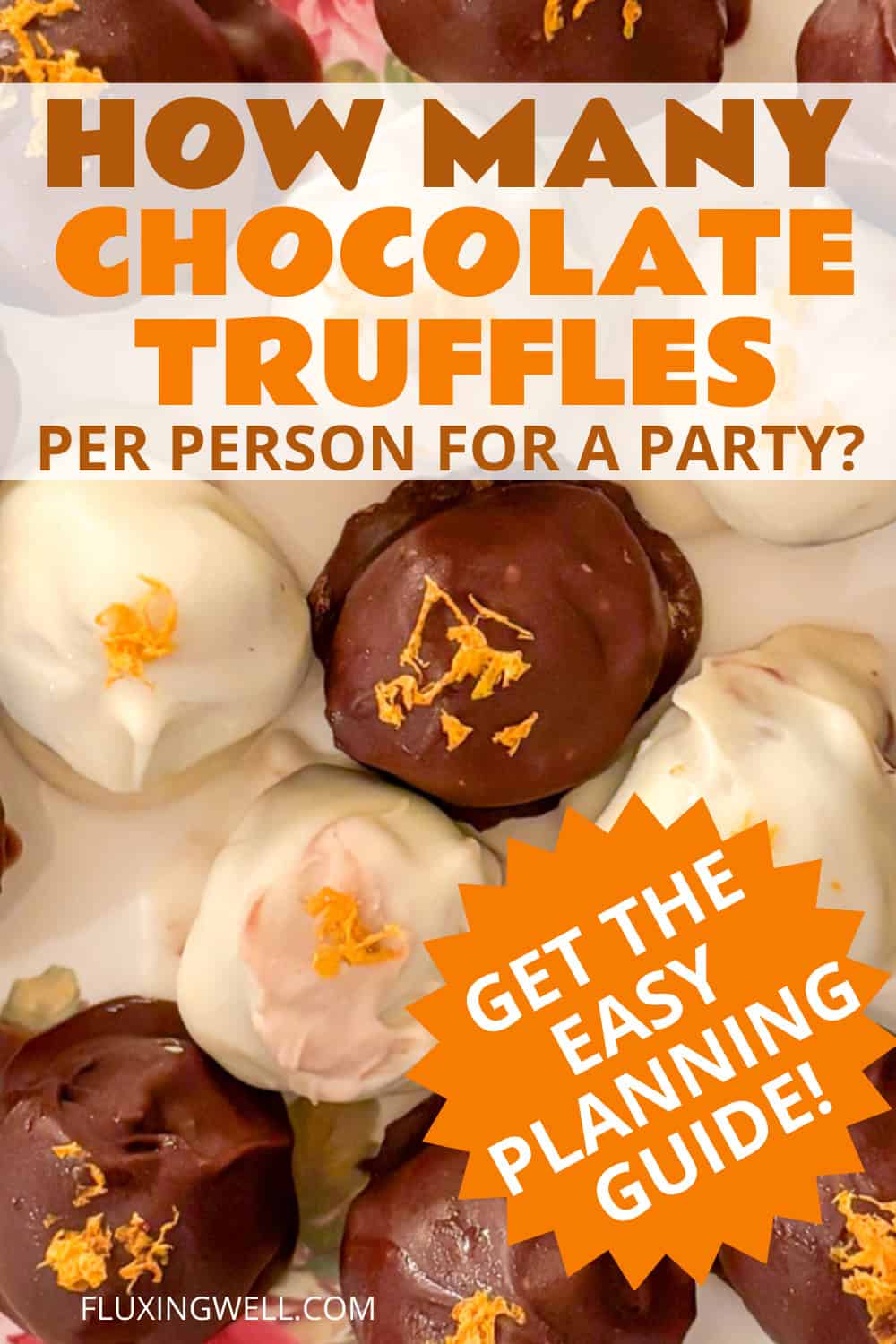 how many mini desserts per person chocolate truffles